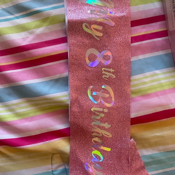 Birthday Crown and sash for 8th year old Birthday 🎂 - Picture 2 of 3